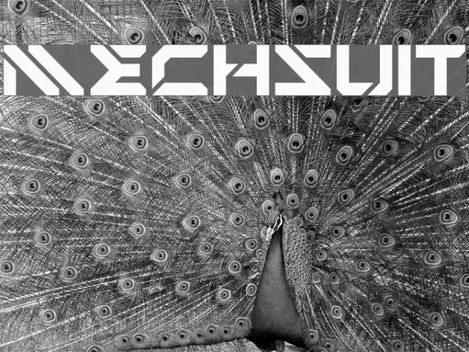 Mechsuit Font examples