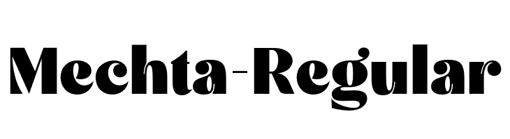 Mechta-Regular  font caratteri gratis
