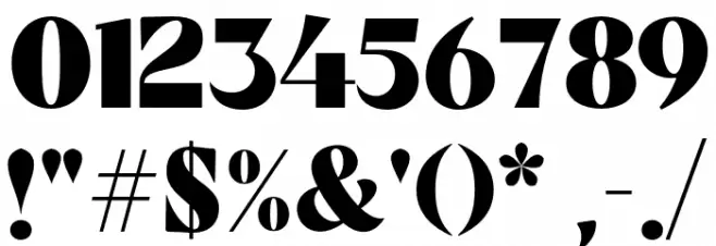 Mechta-Regular Font OTHER CHARS