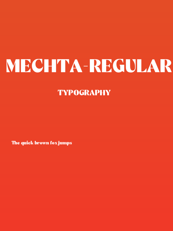 Mechta-Regular Poster