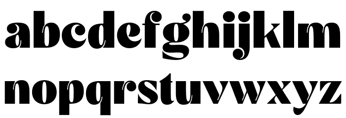 Mechta-Regular Font LOWERCASE
