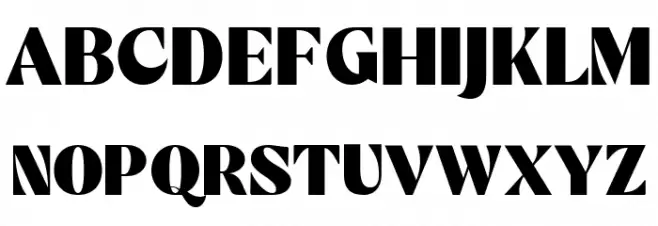 Mechta Regular Schriftart Groß