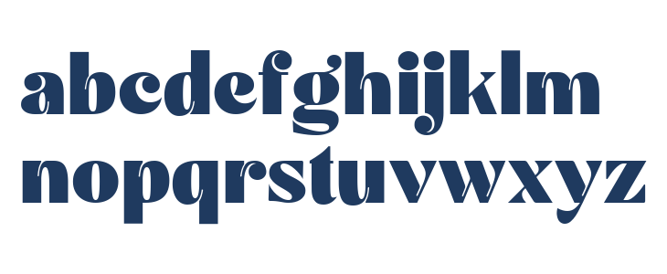 Mechta Regular Lowercase