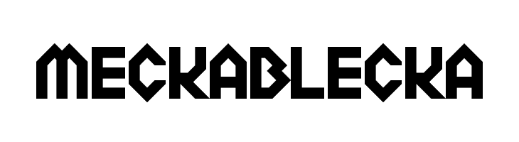 Meckablecka フォント