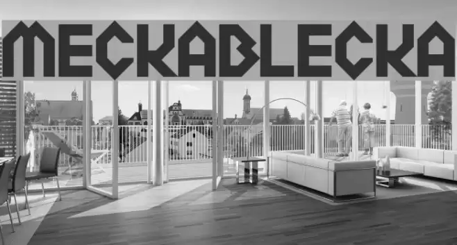 Meckablecka フォント examples