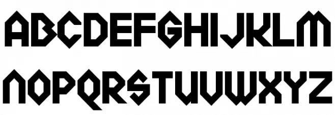 Meckablecka フォント 小文字