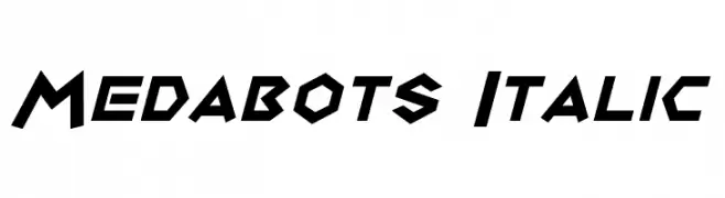 Medabots Italic  नि: शुल्क फ़ॉन्ट्स डाउनलोड
