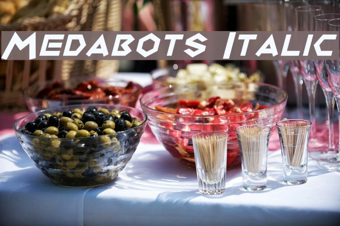 Medabots Italic Example 1
