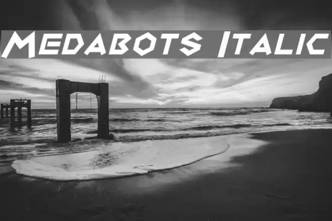Medabots Italic Font examples