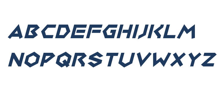 Medabots Italic Lowercase