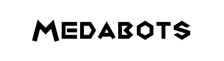 Medabots Шрифта