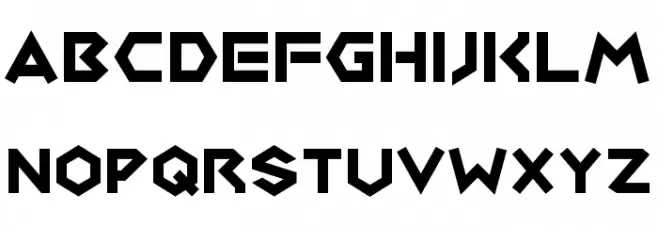 Medabots Schriftart Groß