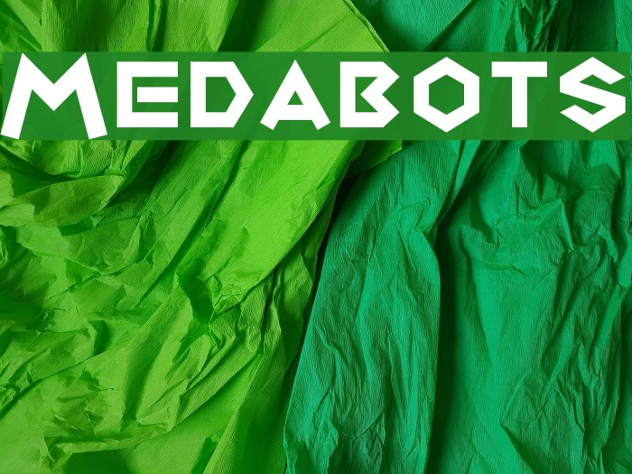 Medabots Font examples