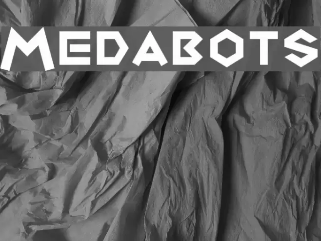 Medabots Шрифта examples