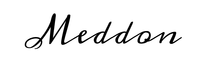 Meddon Font