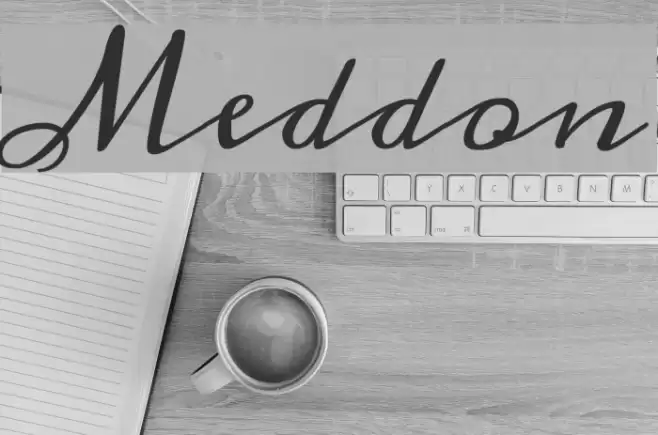 Meddon Font examples