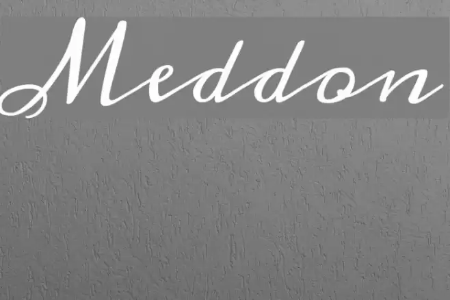 Meddon Font examples