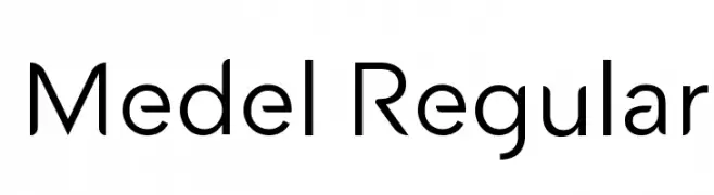 Medel Regular  font caratteri gratis