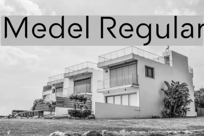 Medel Regular Font examples