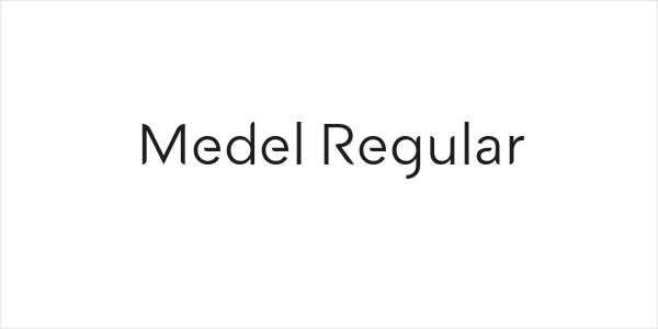 Medel Regular Logo
