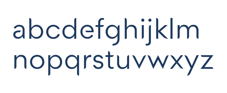 Medel Regular Lowercase