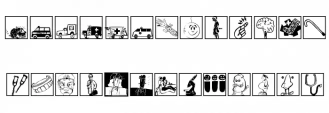MediCartoons Polices MAJUSCULES