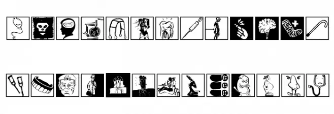 MediCartoons फ़ॉन्ट लोअरकेस