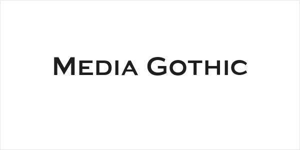 Media Gothic Logo