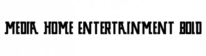Media Home Entertainment Bold  baixar fontes gratis