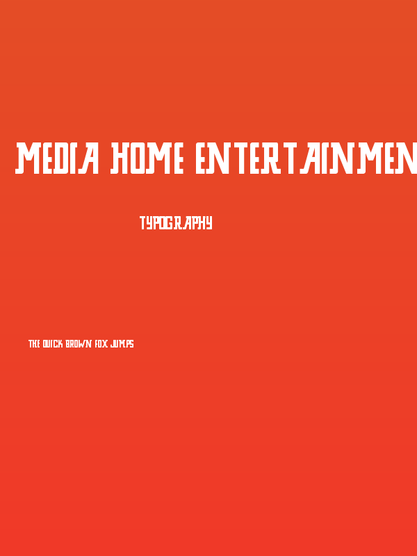 Media Home Entertainment Bold Poster