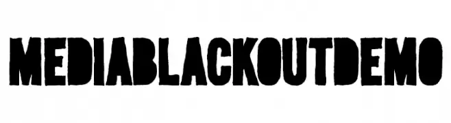 MediaBlackoutDemo  Free Fonts Download