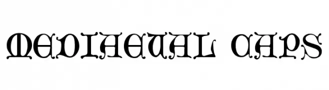 Mediaeval Caps  Free Fonts Download
