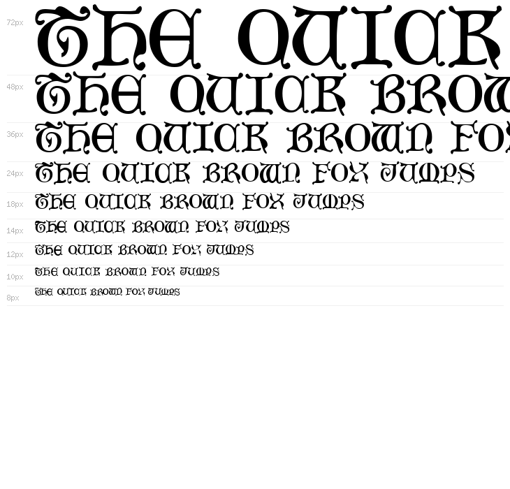 Mediaeval Caps Waterfall