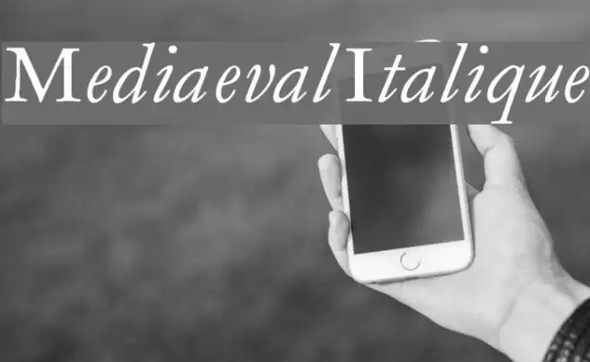 MediaevalItalique Font examples