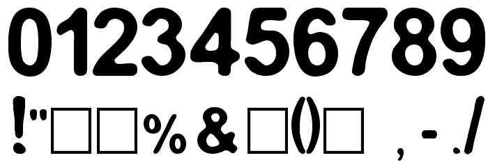 Medianburner Font OTHER CHARS
