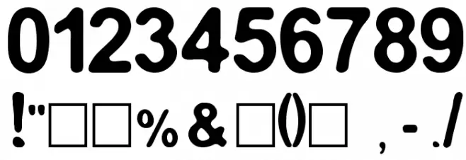 Medianburner Font OTHER CHARS