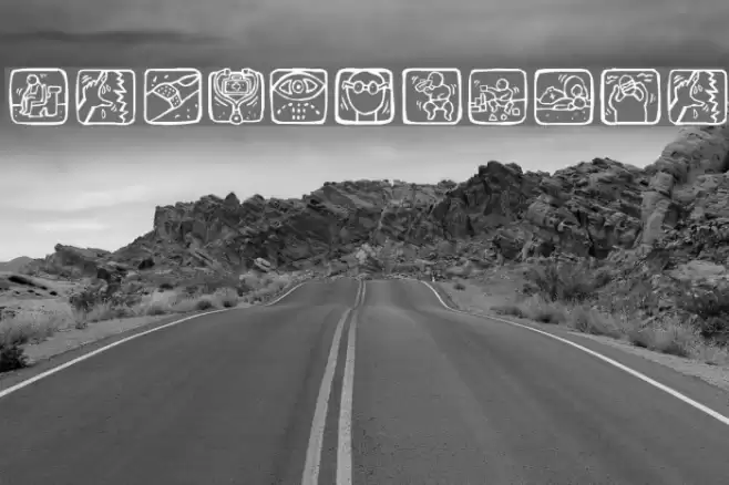 MedibatsOne Font examples