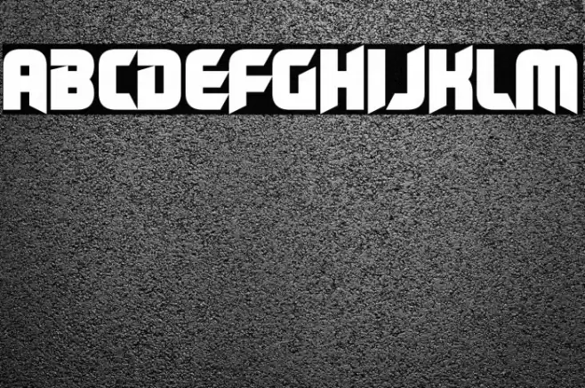 Medical Shape Font examples