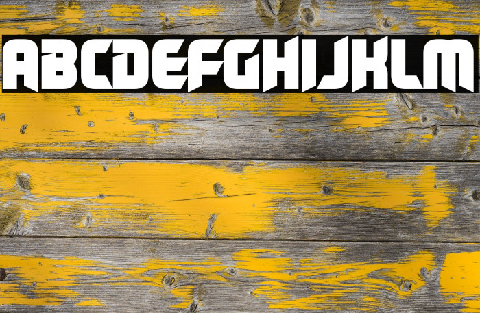 Medical Shape Font examples