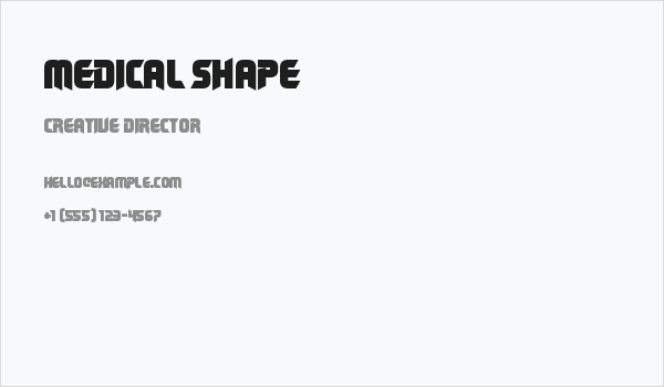 Medical Shape Business Card
