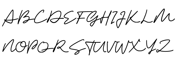 Medical Signature Font UPPERCASE