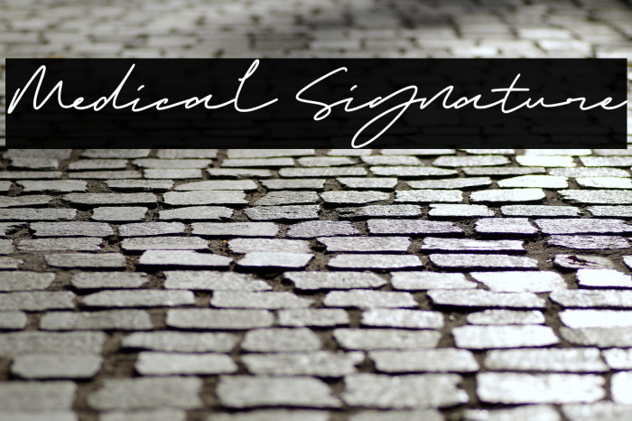 Medical Signature Example 1