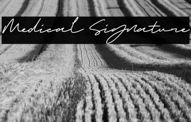 Medical Signature Example 3