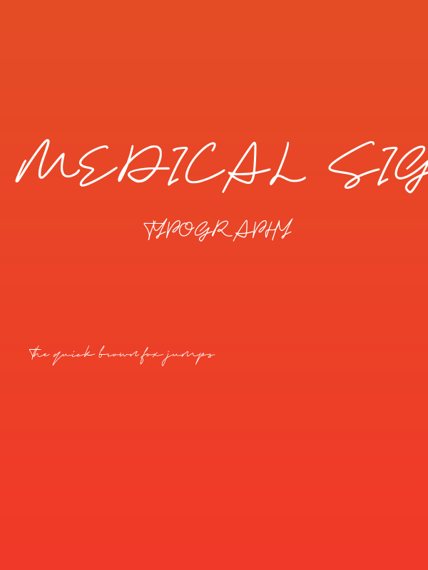 Medical Signature Poster