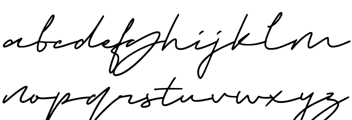 Medical Signature Font LOWERCASE
