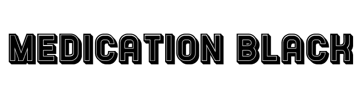 Medication Black  font caratteri gratis