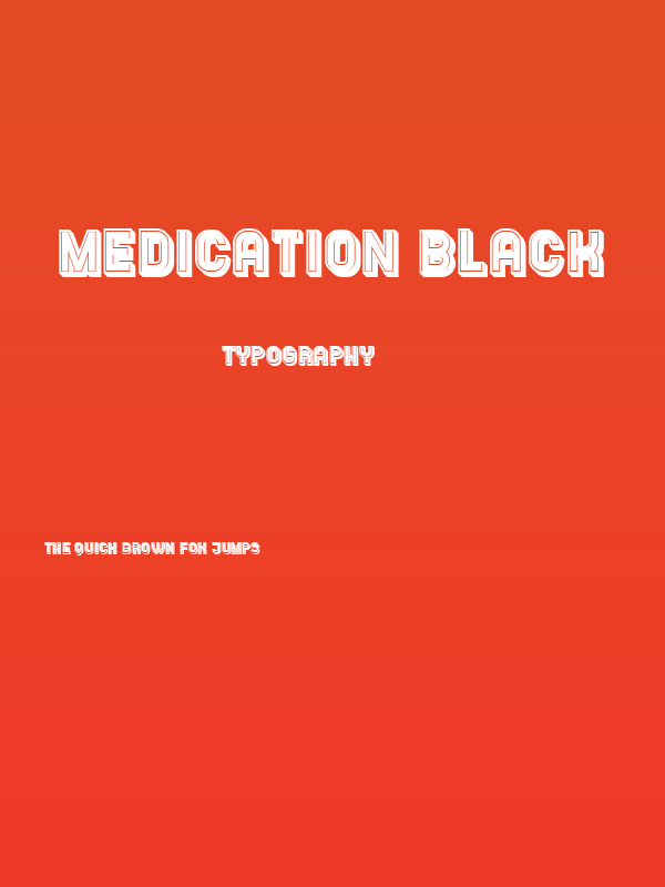 Medication Black Poster