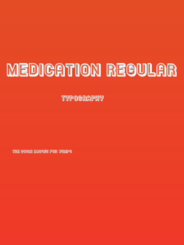 Medication Regular Poster