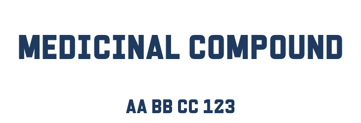 Medicinal Compound Font Preview