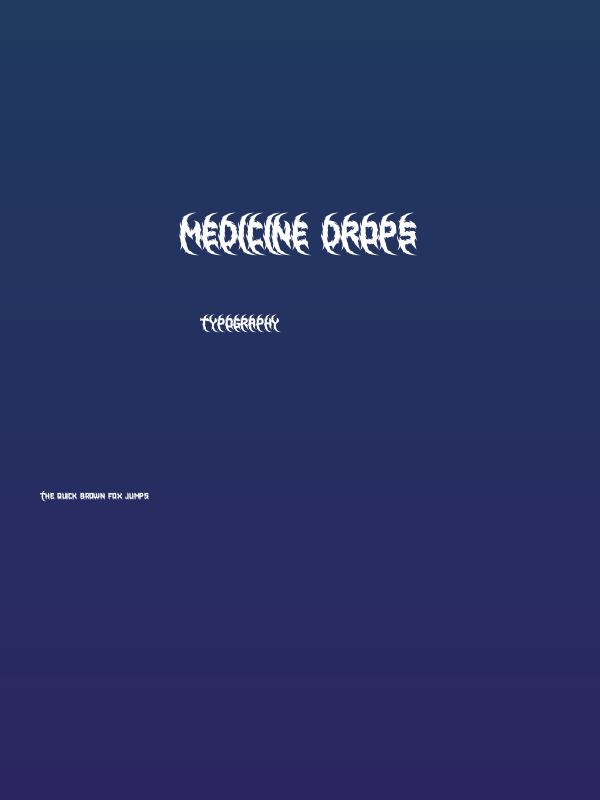 Medicine Drops Poster